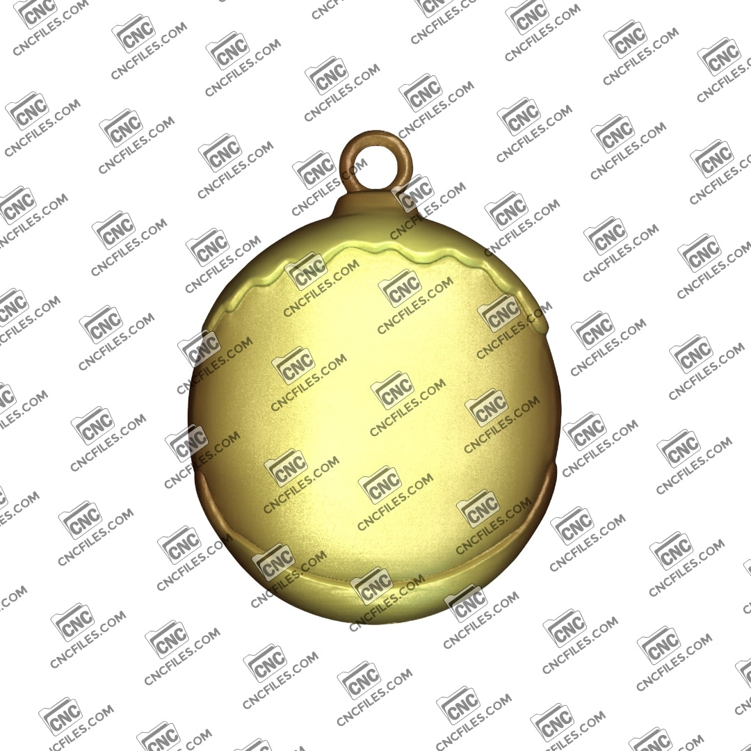 An image of 3D render of CNC file showing a simple, customizable decoration. Perfect for crafting, painting, or personalizing for any occasion.