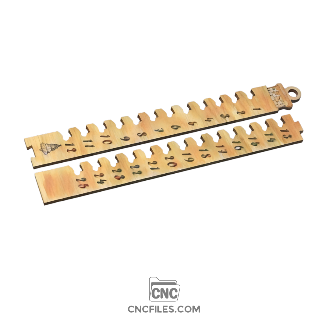 An image of a CNC file showing a wooden Ladder design.