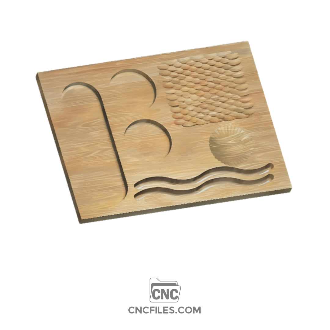 An image of a CNC file showing a Dust Boot Tolerance Test design used for checking fit and accuracy.