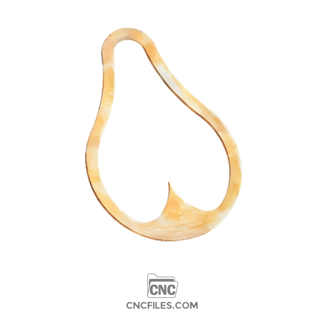 An image of a CNC file showing a Garden Apple Hanging Spike design