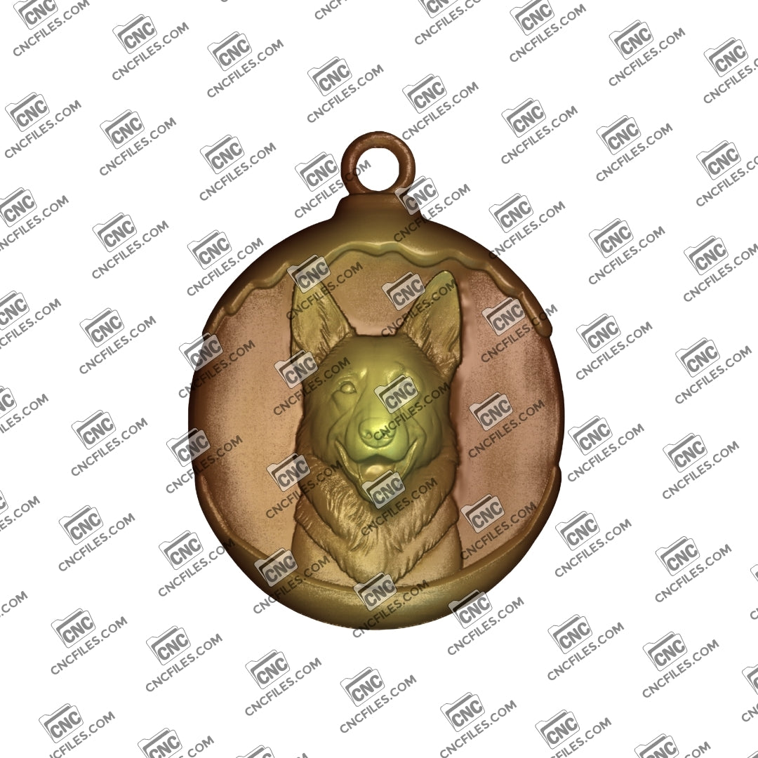 An image of 3D render of CNC file showing a cute and lifelike French Bulldog design ready for carving.