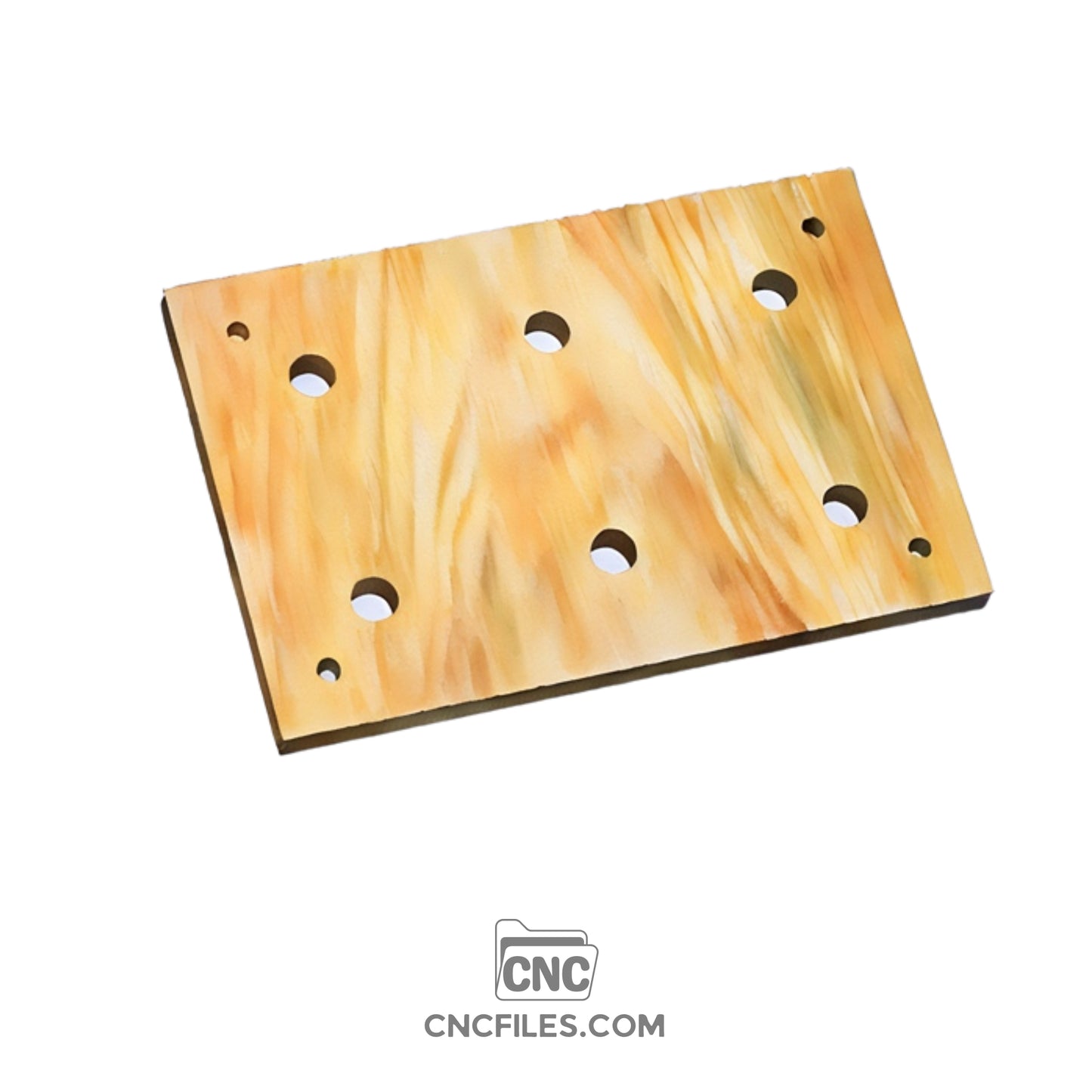 An image of a CNC file showing Modular Wasteboard Tiles measuring 8x12 inches, designed with a grid pattern.