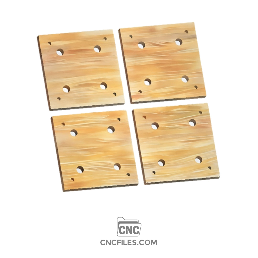 An image of a CNC file showing Modular Wasteboard Tiles in 8x8 inch size