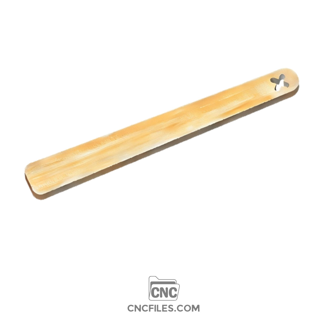 An image of a CNC file showing a Nordic Spatula design with clean, minimalist lines and a smooth ergonomic handle.