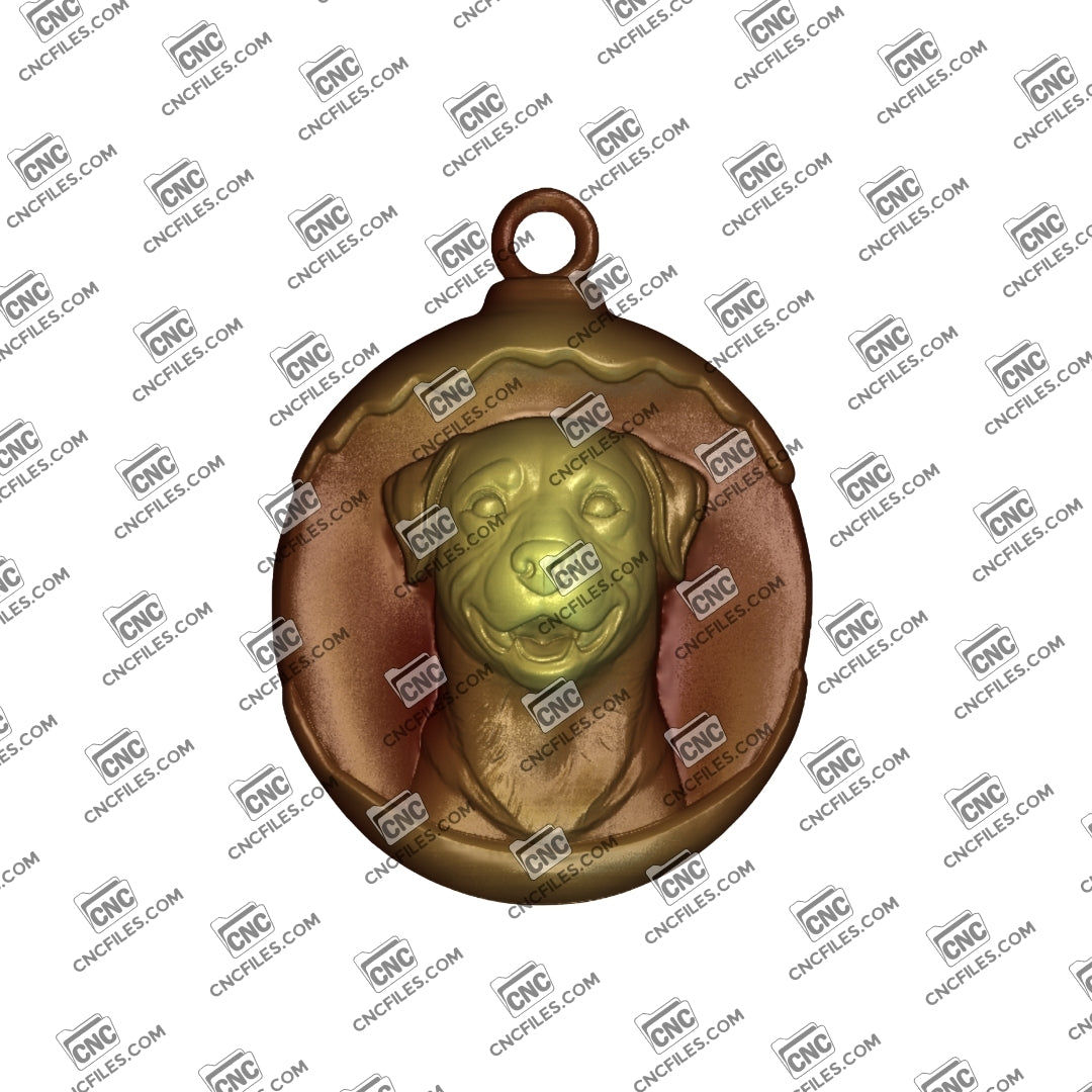 An image of a 3D render of CNC file showing the dog’s strong features and smooth contours, perfect for gifts, décor, or pet-themed woodworking projects.