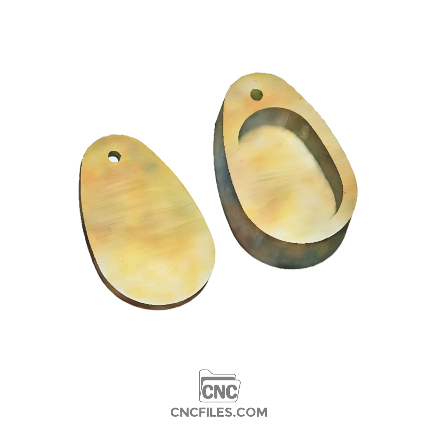 An image of a CNC file showing a Salt Box Egg Avocado design, perfect for decorative or functional wood projects.