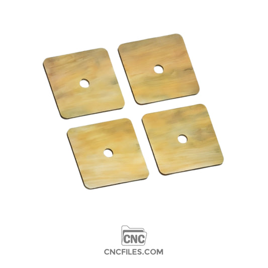 An image of a CNC file showing a square jewellery box with clean edges and a clear acrylic lid, designed for storing rings, earrings, or small accessories.