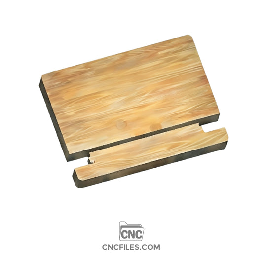 An image of a CNC file showing a Traditional K Cup Board Base design with slots for holding K-Cups.