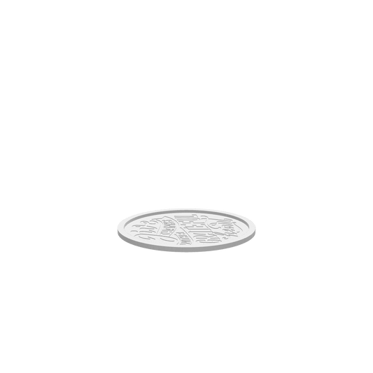 3D render of CNC file showing a Thanksgiving tray with decorative lettering.