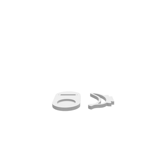 A 3D render of a CNC file showing a Modern Banana Saver featuring a smooth, contoured shape designed to hold and preserve bananas safely.