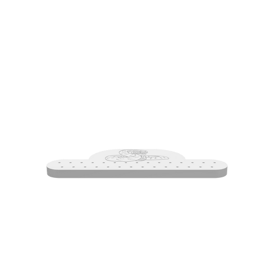 A 3D render of CNC file showing a Tie Rack Snake design with a sleek, organized shape for holding ties neatly.