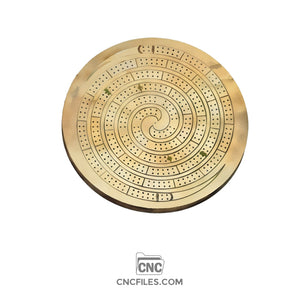 4 Person Spiral Standard Cribbage Board