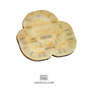 4 Person Standard Cribbage Board