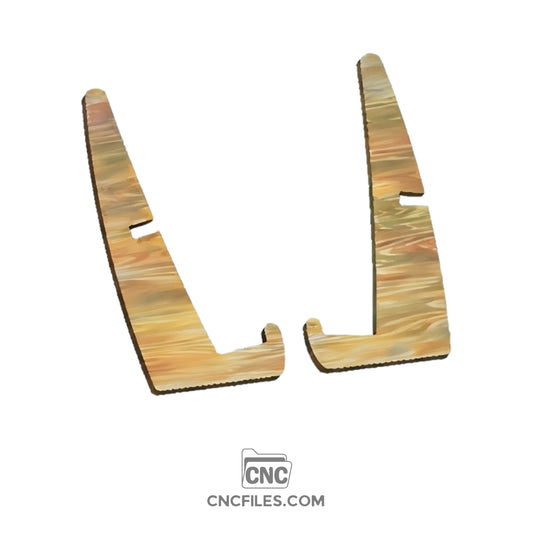 CNC file of Board Display stand perfect for hobby project.