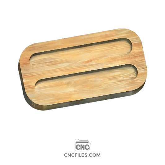 CNC file of wooden Pocket knife tray perfect for knives organizing.
