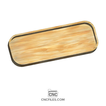 CNC file of tray to hold a rectangular silicone mat. 