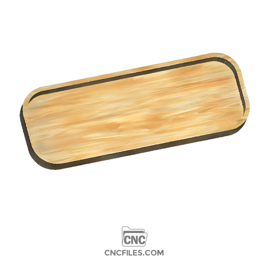 CNC file of tray to hold a rectangular silicone mat. 