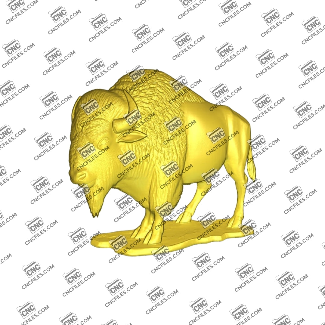 Bison 1 3D Relief