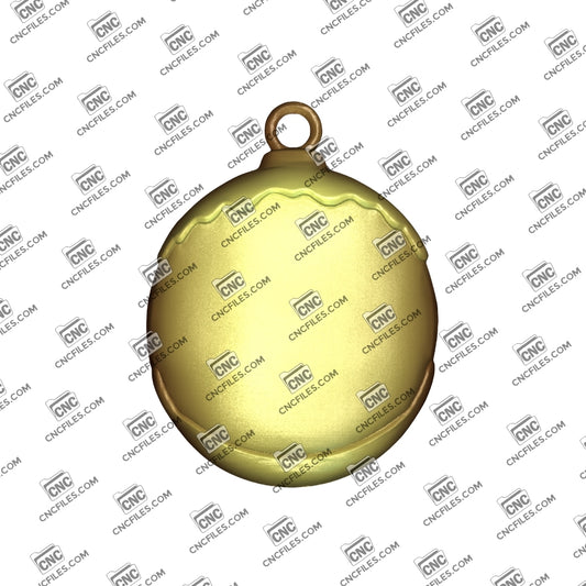 An image of 3D render of CNC file showing a simple, customizable decoration. Perfect for crafting, painting, or personalizing for any occasion.