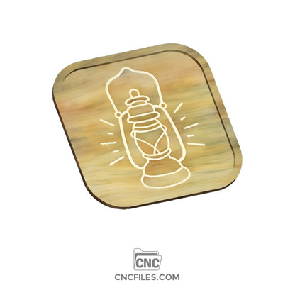 An image of a CNC file showing a Bright Lantern Cookie Tray design with decorative lantern details.