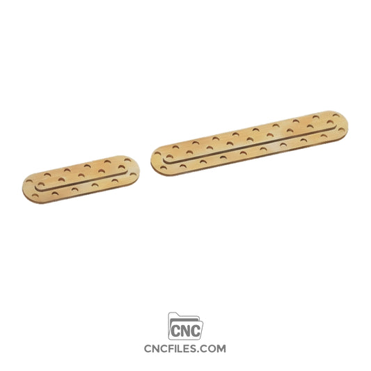 CNC file of Rustic wooden candle stick log holder, in two sizes large and medium