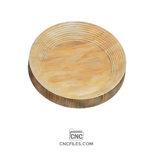 CNC file of Large Cascade Bowl XL with layered wooden design