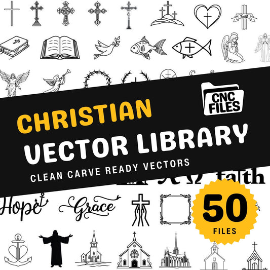 Christian CNC Vector Library