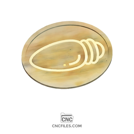 An image of a CNC file showing a Christmas Light Bulb engraved Tray design