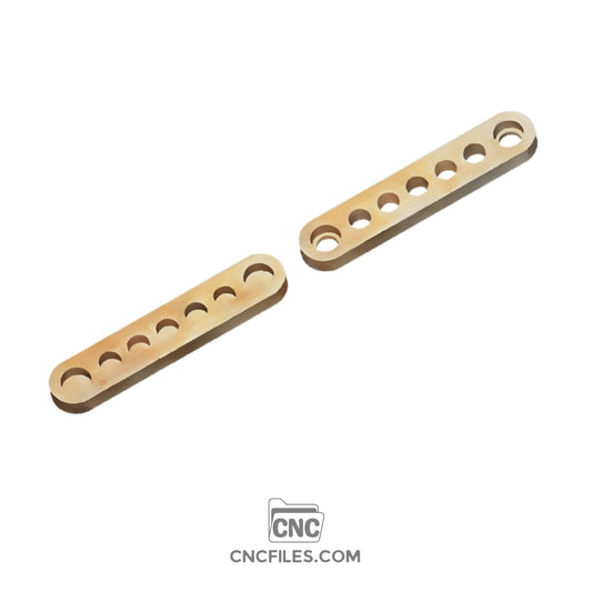 CNC file of Handcrafted wooden propagation station suitable for glass tubes, perfect for displaying plant cuttings and growing roots in water.