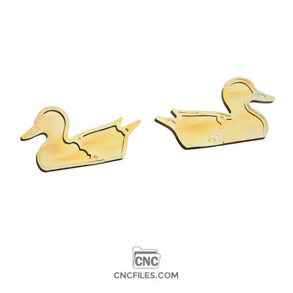 An image of a CNC file showing a cute duck-shaped dice tray box design, perfect for tabletop gaming or as a fun desk accessory.