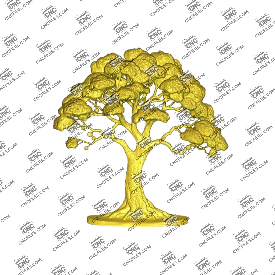 An image of 3D CNC file showing Family Tree 1 design. Perfect for creating personalized wall art or gifts with a unique family touch.