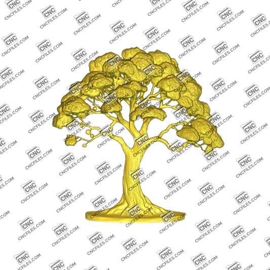 An image of 3D CNC file showing Family Tree 1 design. Perfect for creating personalized wall art or gifts with a unique family touch.
