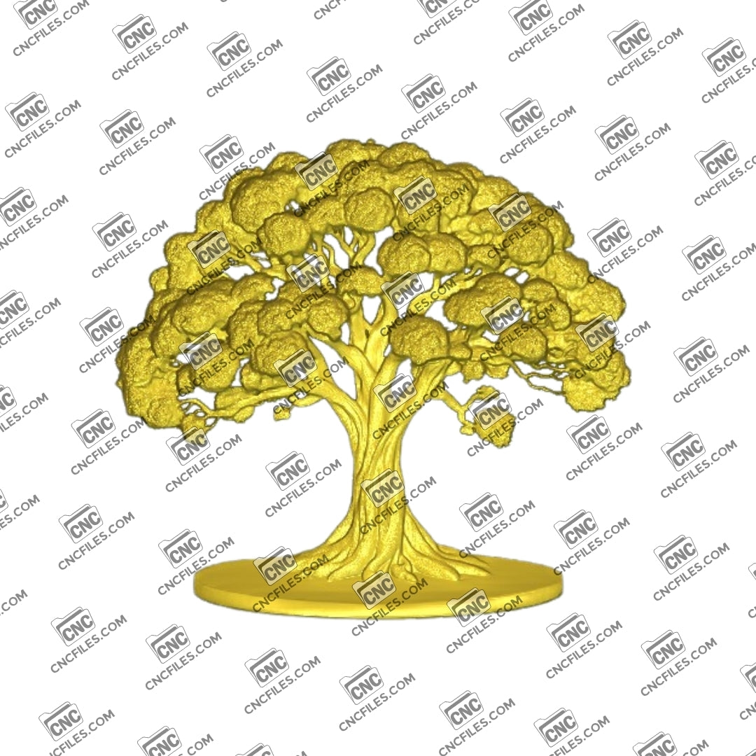 An image of 3D CNC file showing Family Tree 2 design. Perfect for creating personalized wall art.