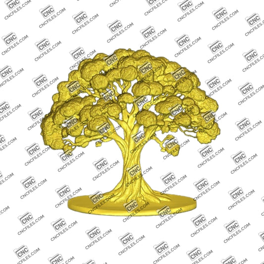 An image of 3D CNC file showing Family Tree 2 design. Perfect for creating personalized wall art.