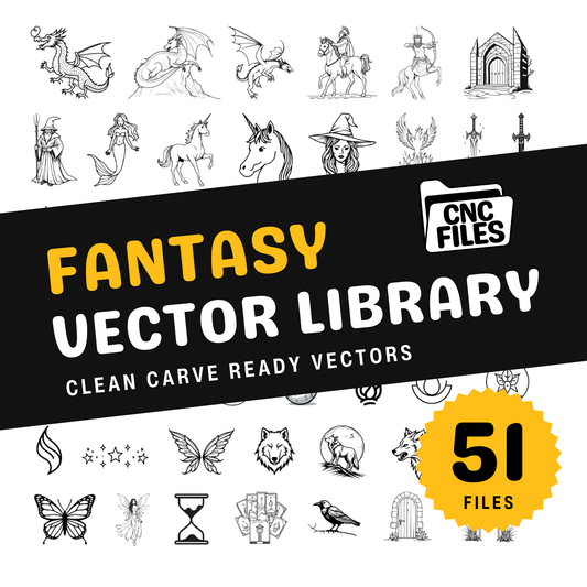 Fantasy CNC Vector Library