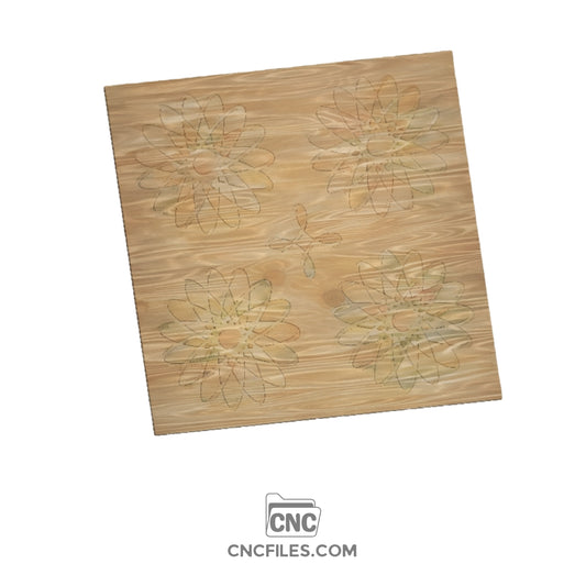 An image of a CNC file showing Guilloche Art 7 with intricate geometric patterns 