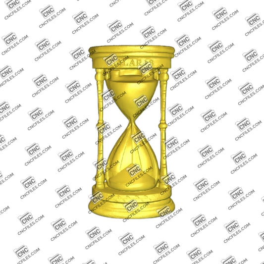 An image of 3D CNC file showing Hourglass 2. Perfect for 3D carving and decorative projects.