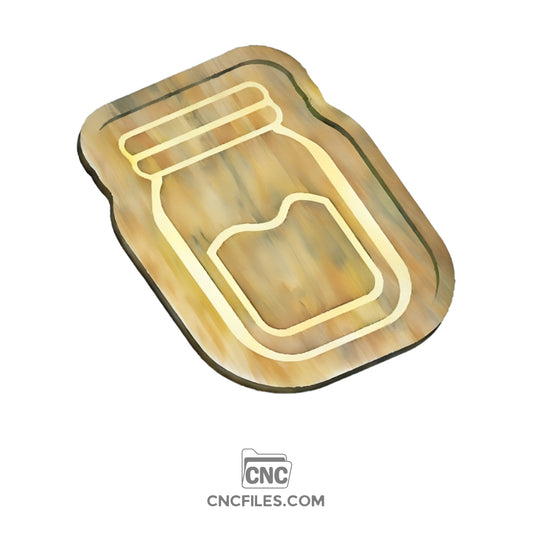 An image of a CNC file showing a Mason Jar Farmhouse Tray 