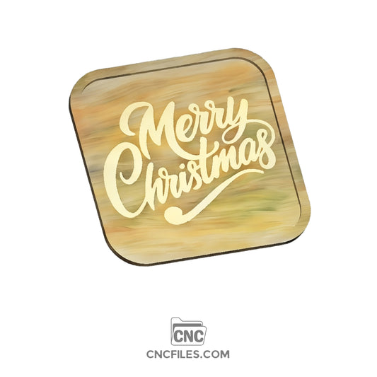 An image of a CNC file showing a Merry Christmas tray design.