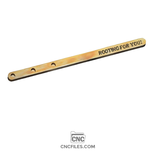 An image of a CNC file showing the Modern Propagation Station 3x Rooting For You V2 with a sleek minimalist design, crafted for holding plant cuttings in glass tubes.