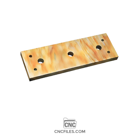 An image of a CNC file showing modular wasteboard tiles measuring 4x12 inches, designed with grid holes for securing workpieces on a CNC machine.