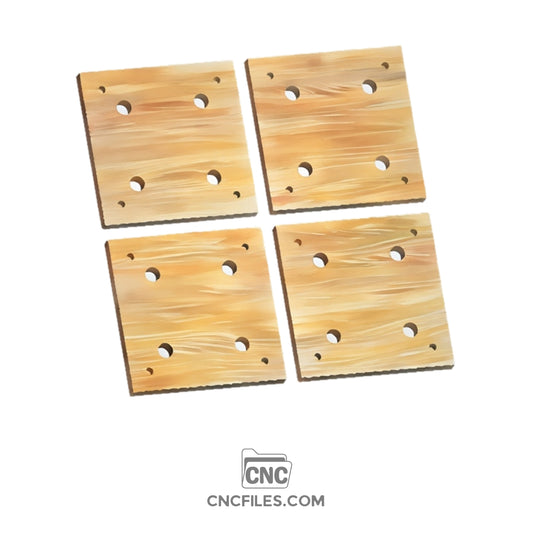An image of a CNC file showing Modular Wasteboard Tiles in 8x8 inch size