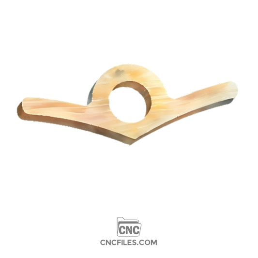 An image of a CNC file showing a Nautical Thumb Holder design with intricate details
