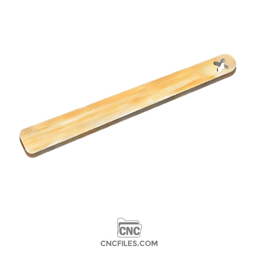 An image of a CNC file showing a Nordic Spatula design with clean, minimalist lines and a smooth ergonomic handle.