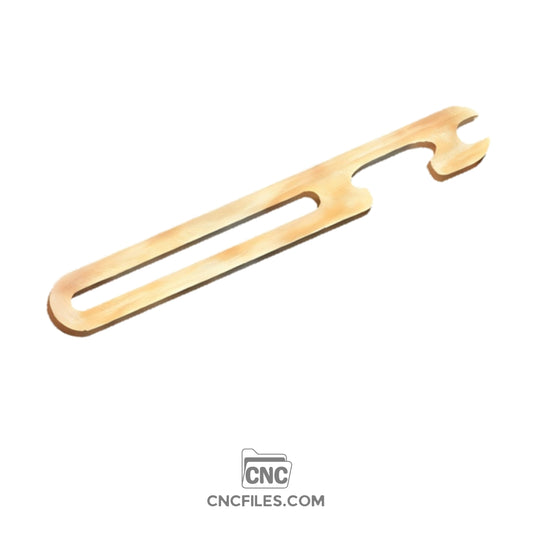 An image of a CNC file showing an Oven Push Stick Modern design with clean, ergonomic lines
