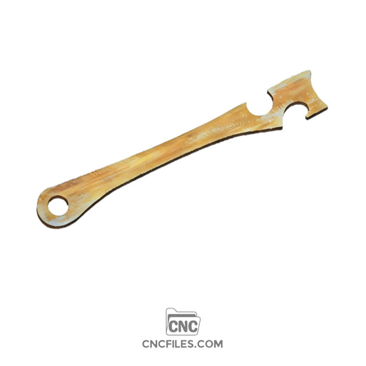 An image of a CNC file showing an Oven Push Stick Traditional design, used for safely handling hot oven trays.