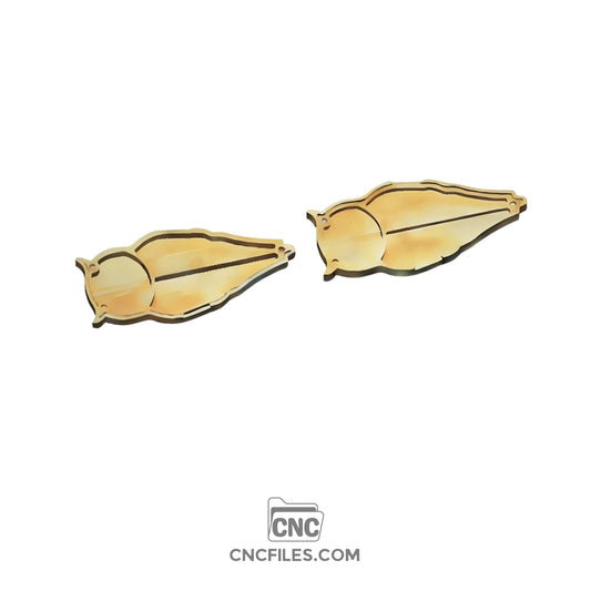 An image of a CNC file showing an Owl Dice Tray Box with detailed owl design and smooth tray compartments.