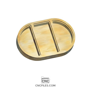 Pill Shape Jewellery Box with Acrylic Lid