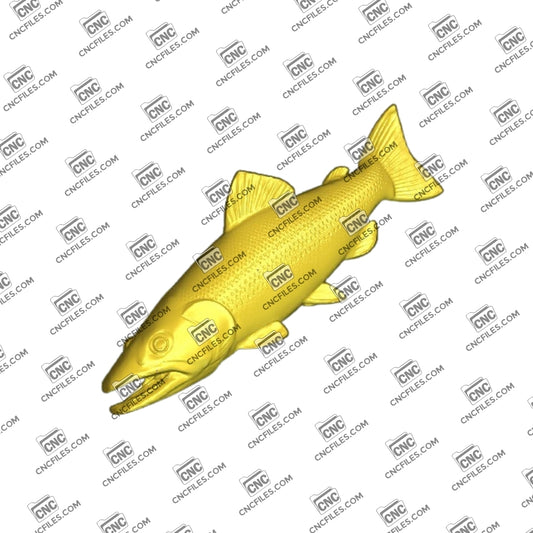 Rainbow Trout 1 3D Relief
