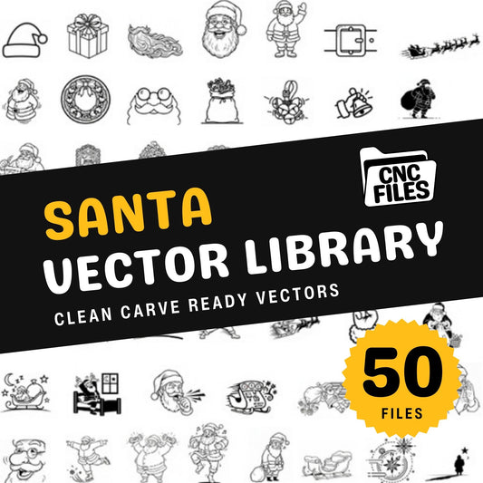 Santa CNC Vector Library